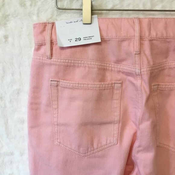 Loft Pink High Waist Palazzo Jeans - Picture 8 of 12